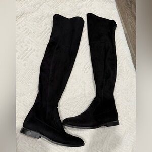 Marc Fisher Sleek Black Over the Knee Boots